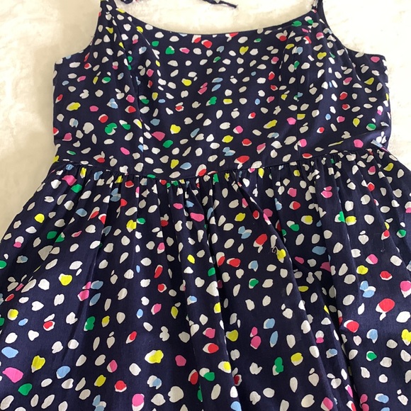 J. CREW Ratti Happy Cat Blue Cotton Midi Dress, Size 4 - Picture 12 of 16